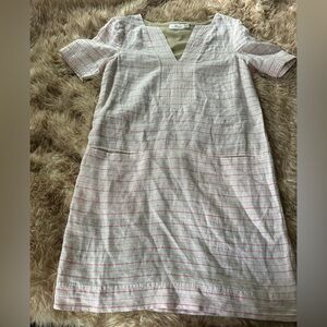 Vineyard Vines Beach Stripe Linen Tunic Shift Dress